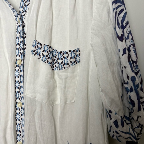 Anthropologie Maeve The Irene Linen Shirt Maxi Dress - Picture 7 of 14